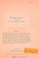 Gorton-Gorton 9-J, Mill & Duplicator, Operations and Parts Manual Year (1952)-2527-9-J-03